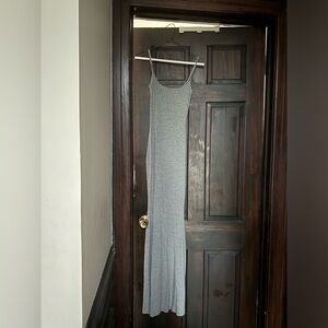 SKIMS Heather Gray Maxi Dress